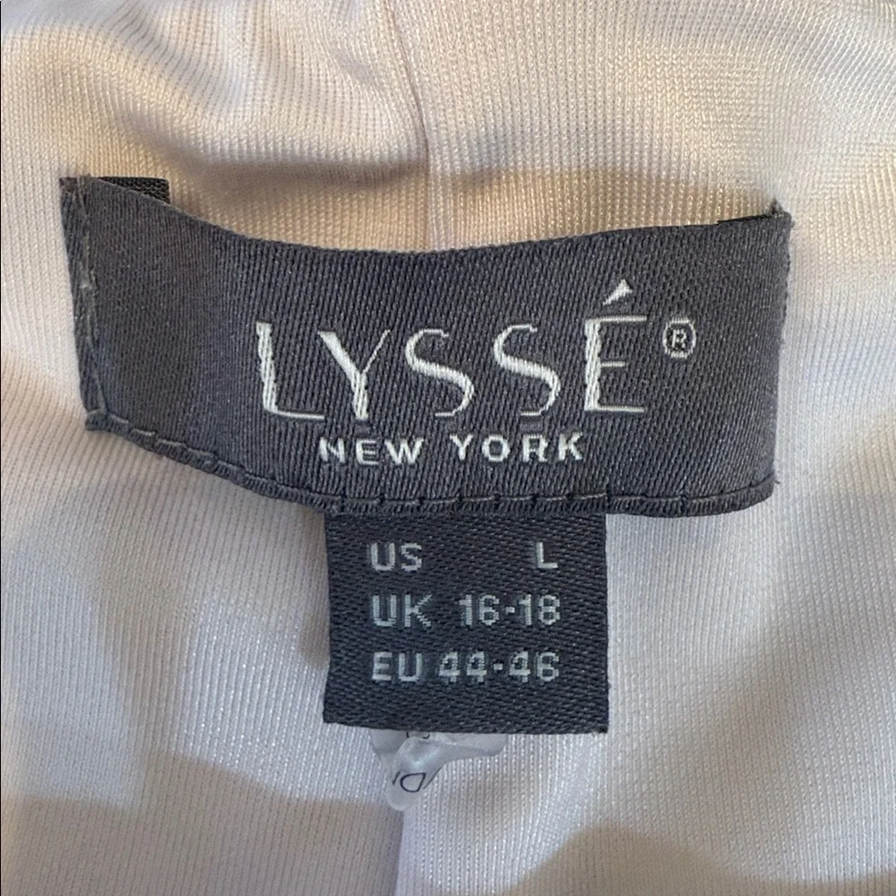 Lysse Fringe Tulip Hem Denim White Pants Size Large